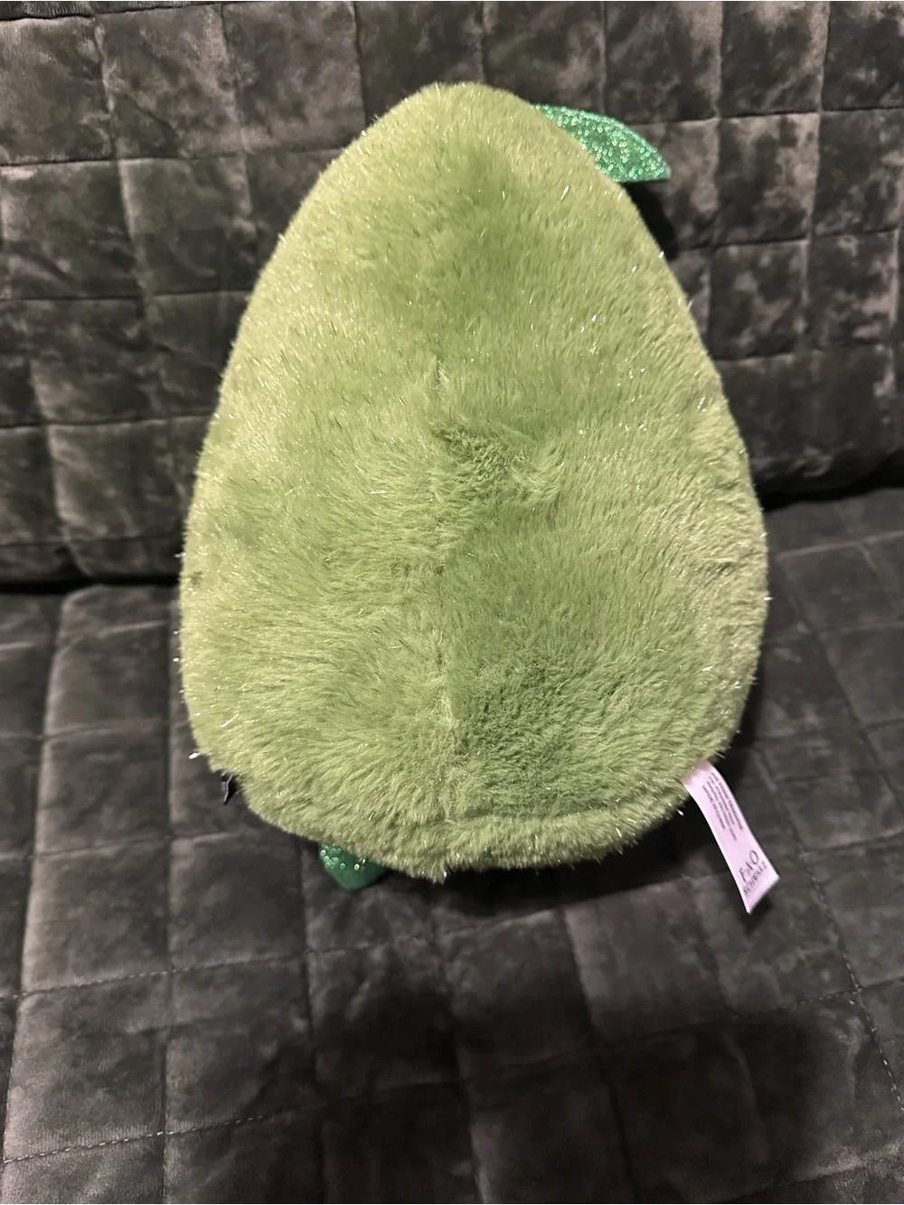 FAO Schwarz Green and Cream Sparkle-Brown Avocado Plush
